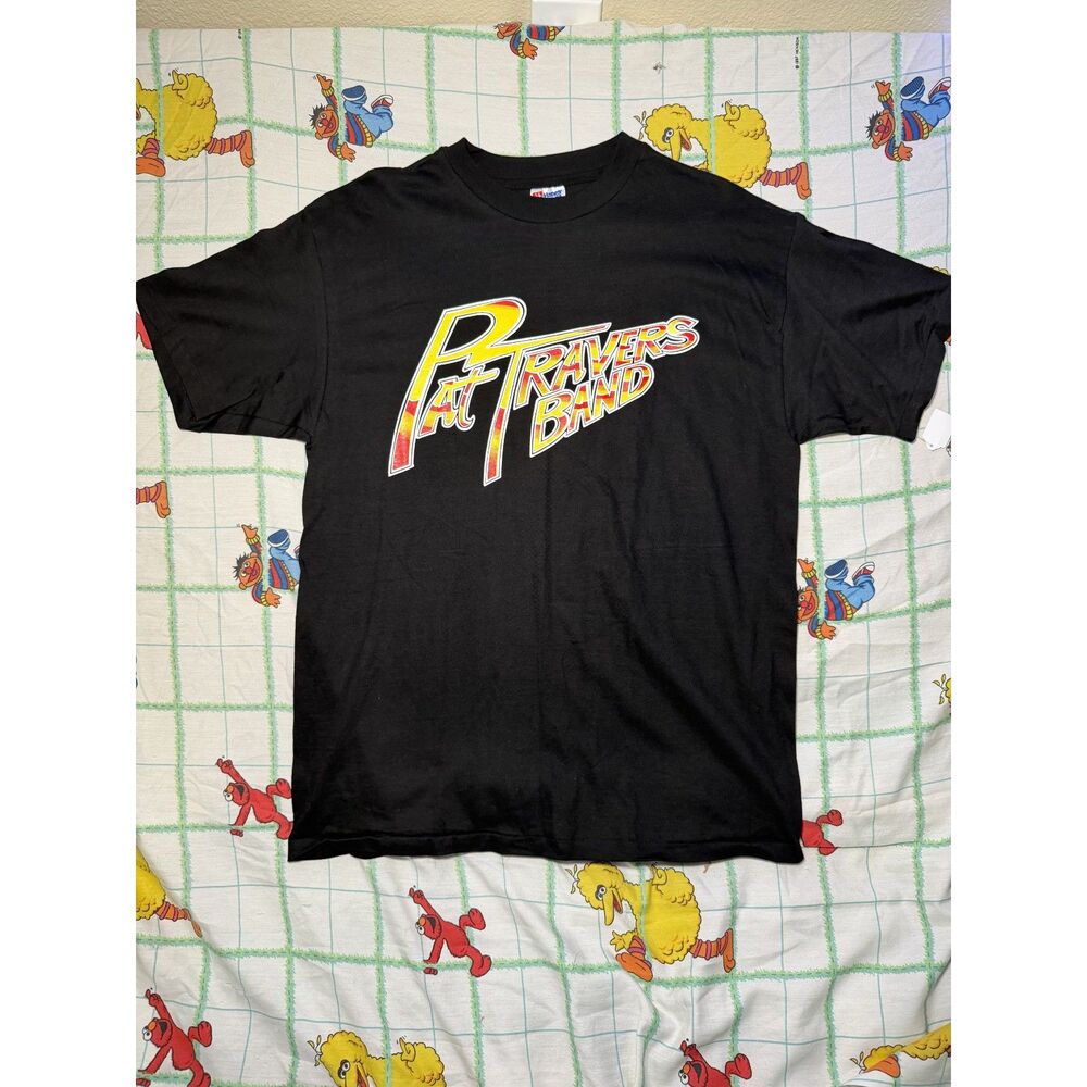 Vintage MODERN Pat Travers Band 100% Rock no BS mens t shirt size LARGE
